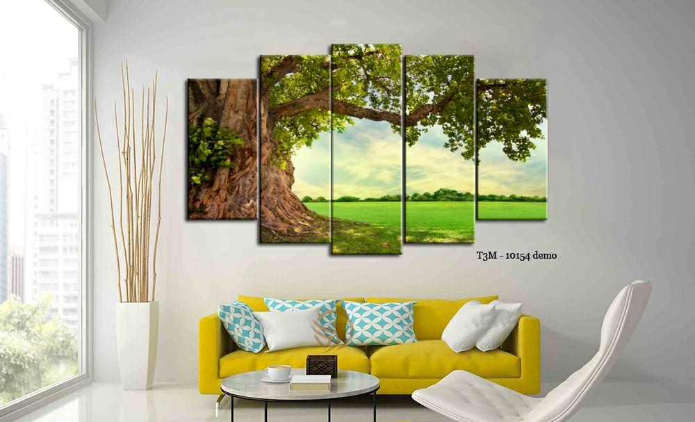 Tranh phong thuỷ cây xanh Tranh phong thuỷ cây xanh